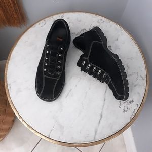 Cole Haan black suede Hiker sneakers